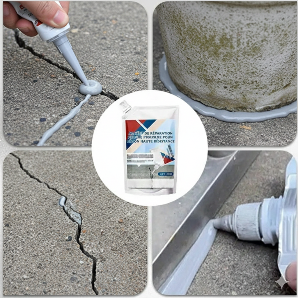Réparation Fissures Béton – Adhésif Haute Résistance