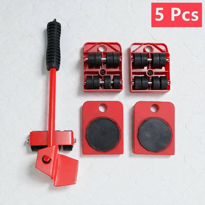 Kit de Déplacement Meuble Lourd | Barre de Levier & Roulettes 150kg