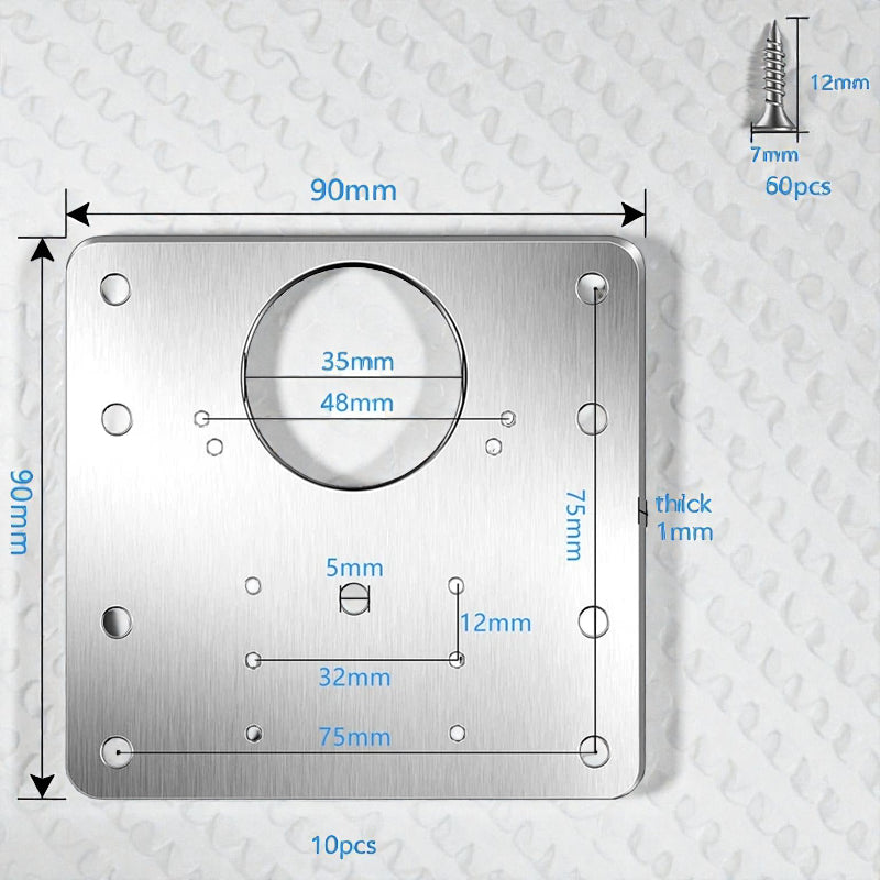 Kit Réparation Charnière Armoire | Réparez Trous et Portes Arrâchées