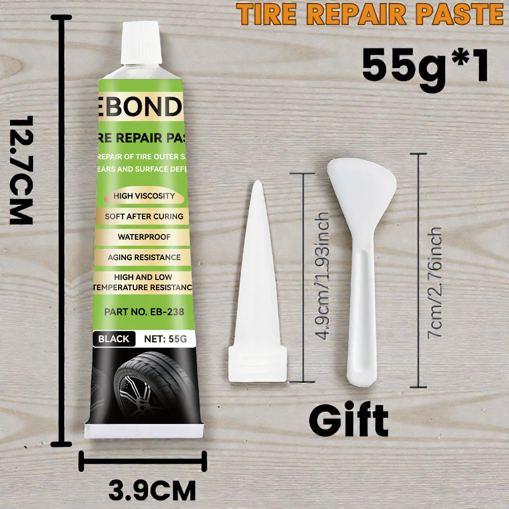 Mastic Réparation Pneus Voiture & Vélo –  Résiste Haute Température (55g)