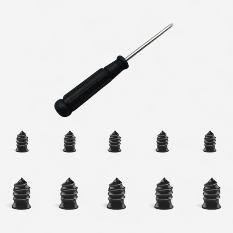 Kit de Réparation Pneus Tubeless à Visser (Auto-Obturant) - Sans Colle pour Voiture, Moto & SUV