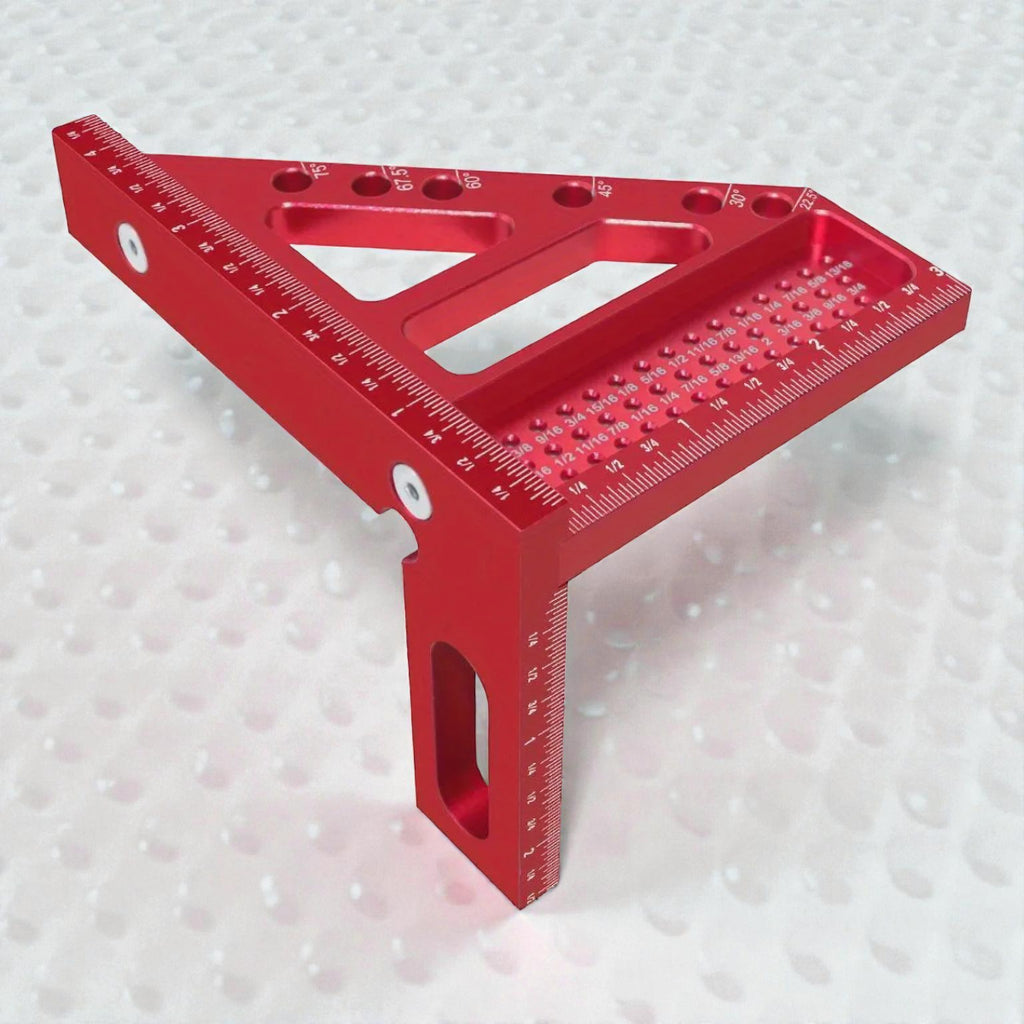 3D Multi-Angle Measuring Ruler - Precise Woodworking Square 45°/90° 