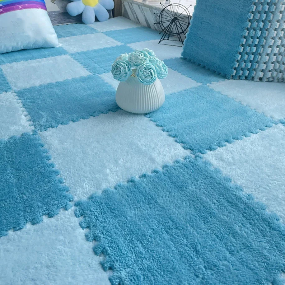 Tapis de sol puzzle doux maison - Confort moelleux, isolant & modulable