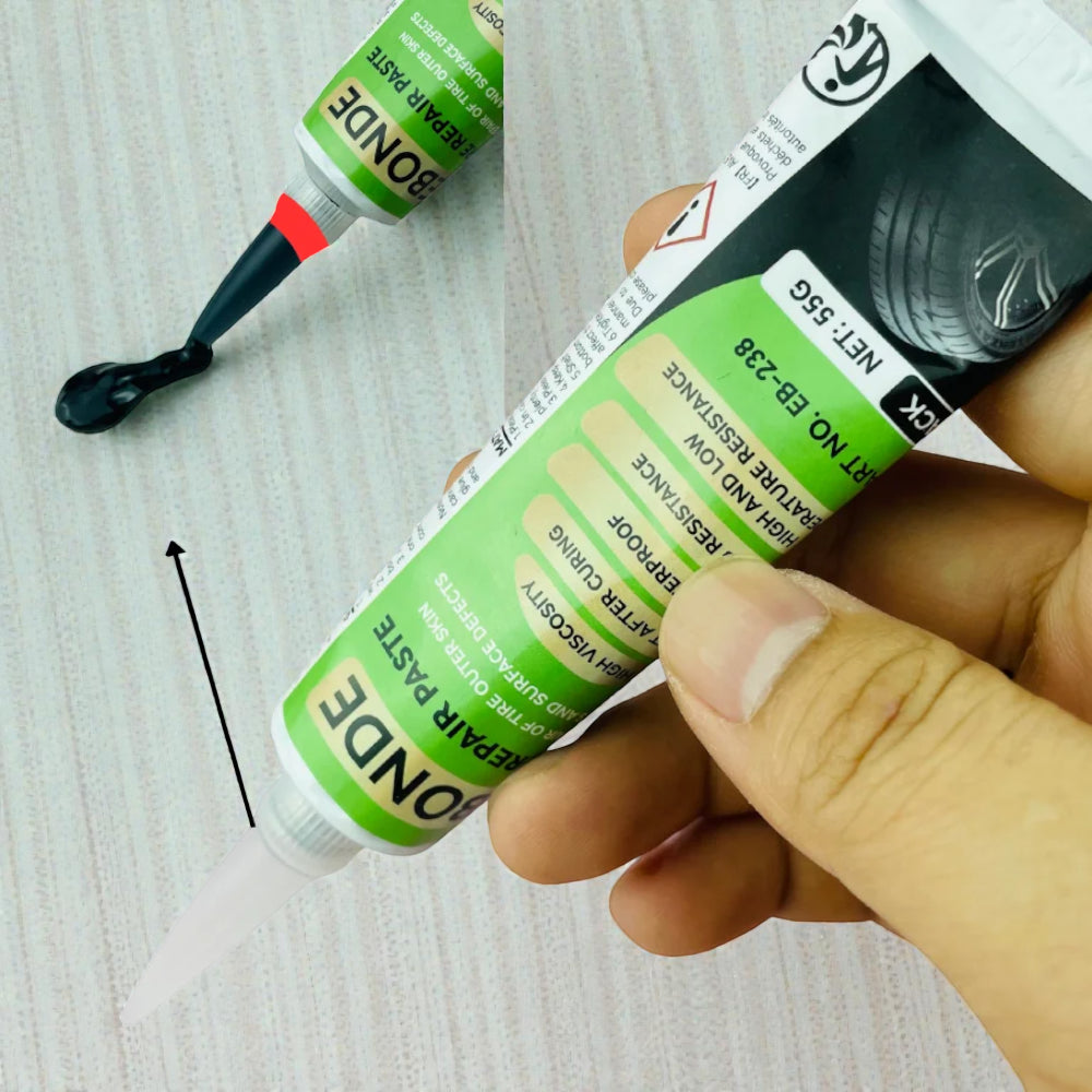 Mastic Réparation Pneus Voiture & Vélo –  Résiste Haute Température (55g)