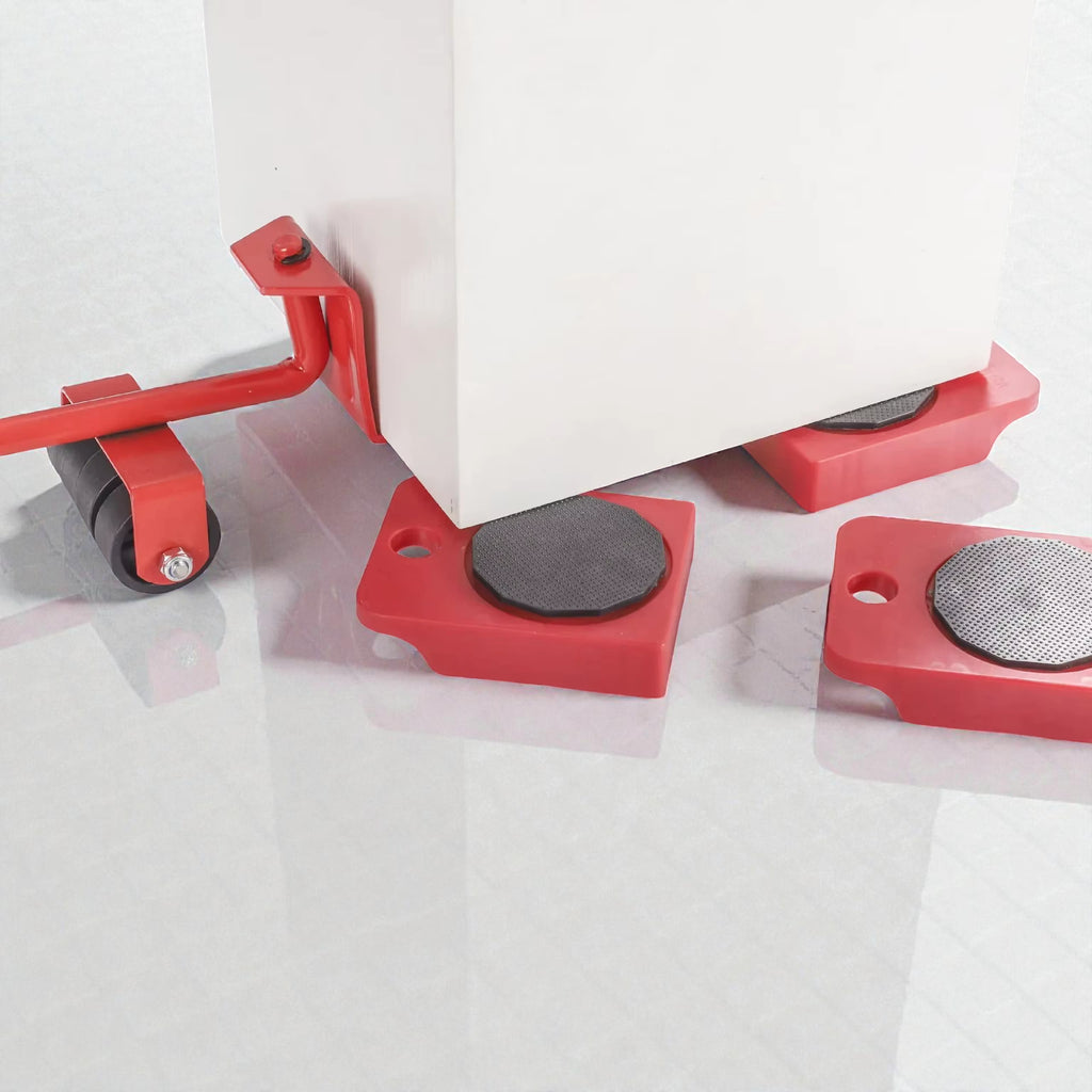 Kit de Déplacement Meuble Lourd | Barre de Levier & Roulettes 150kg