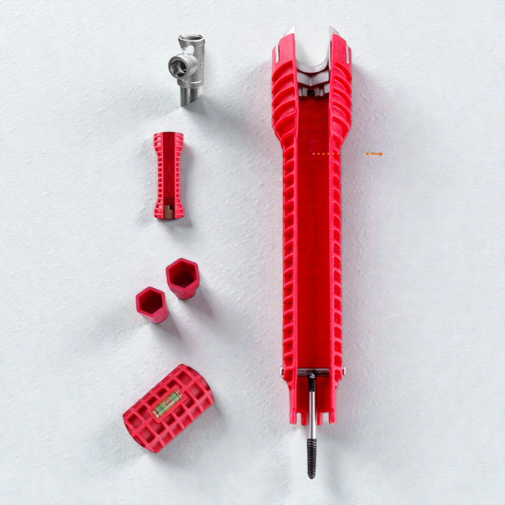 Clé d'Évier Multifonction 8-en-1 : Outil de Montage de Robinet