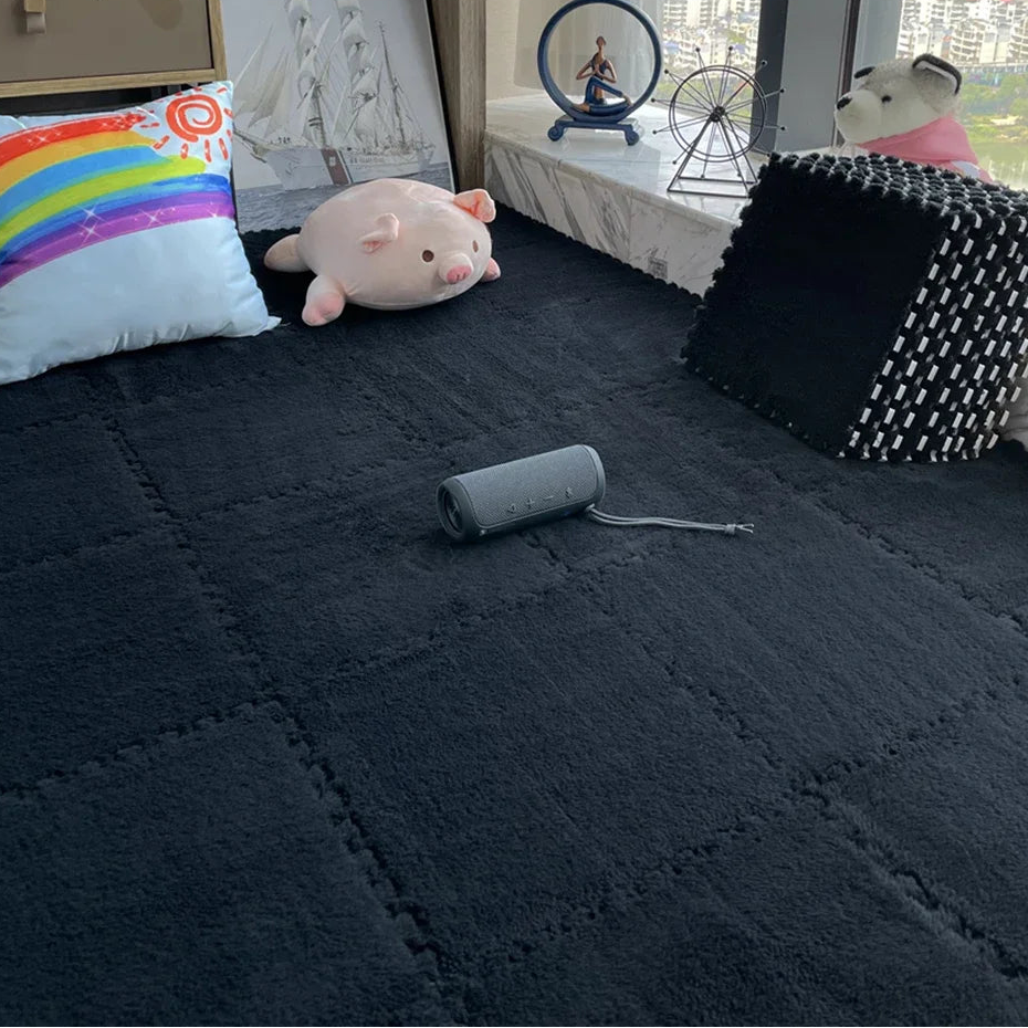 Tapis de sol puzzle doux maison - Confort moelleux, isolant & modulable