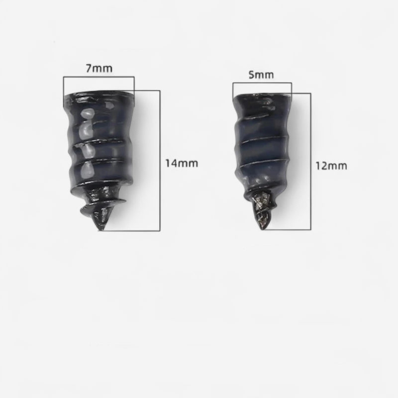 Kit de Réparation Pneus Tubeless à Visser (Auto-Obturant) - Sans Colle pour Voiture, Moto & SUV