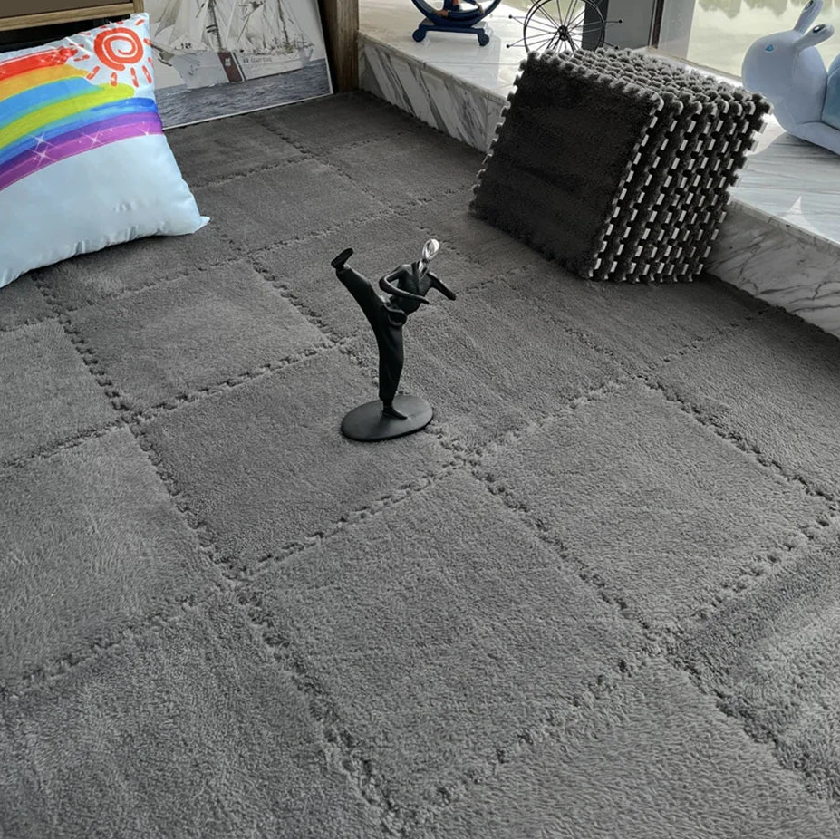 Tapis de sol puzzle doux maison - Confort moelleux, isolant & modulable