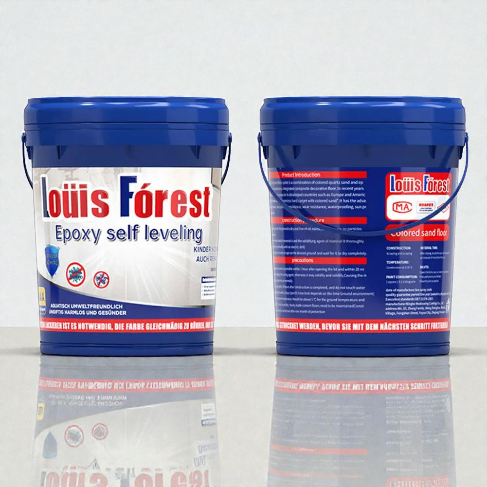 Louis Forest Epoxid-Bodenfarbe in Marmoroptik – wasserfeste, selbstnivellierende Beschichtung 