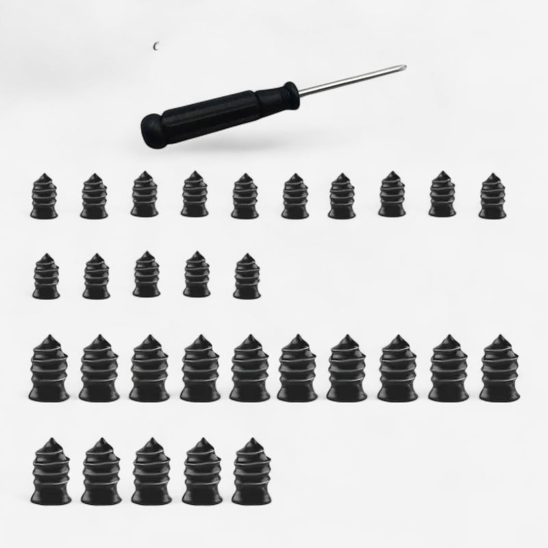 Kit de Réparation Pneus Tubeless à Visser (Auto-Obturant) - Sans Colle pour Voiture, Moto & SUV