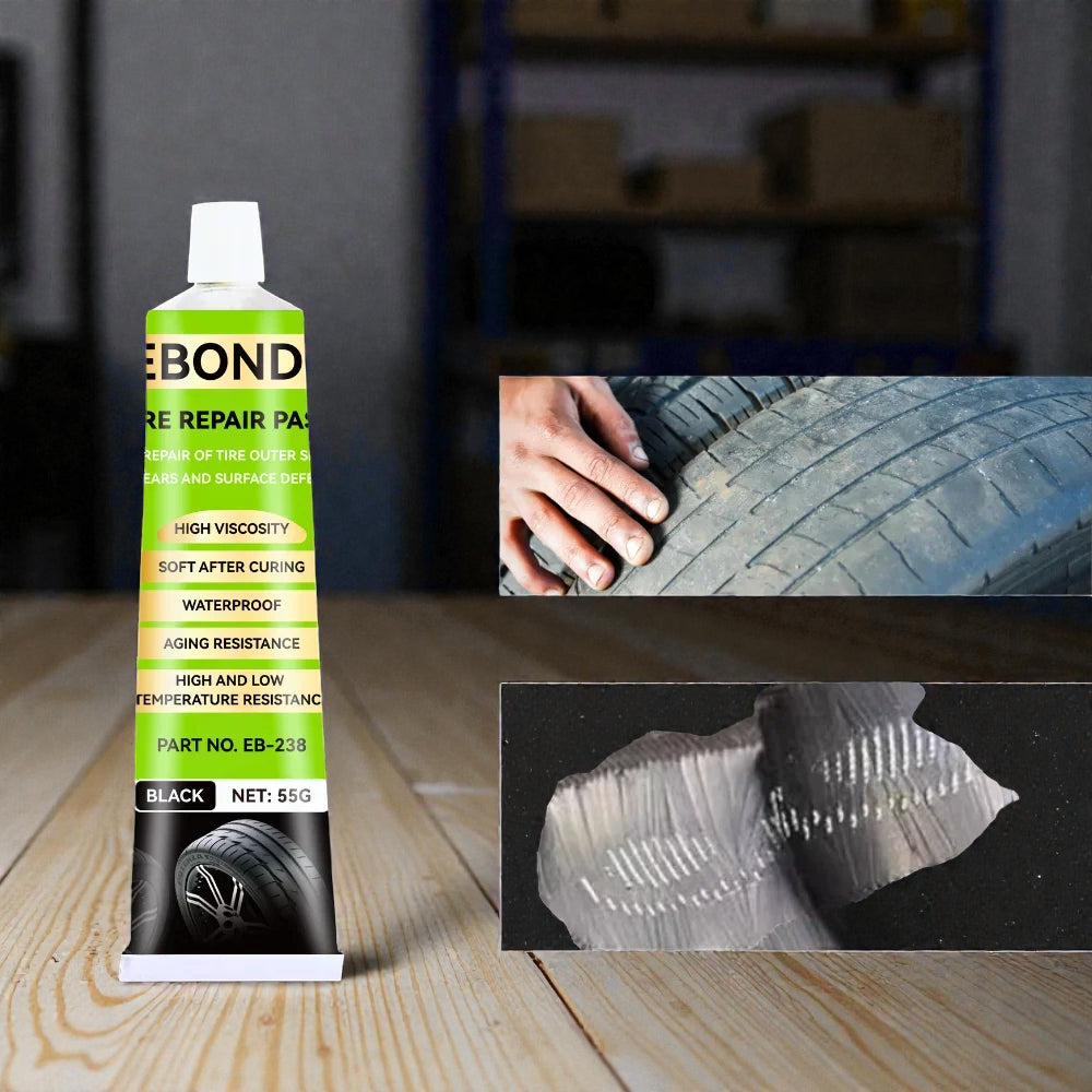 Mastic Réparation Pneus Voiture & Vélo –  Résiste Haute Température (55g)