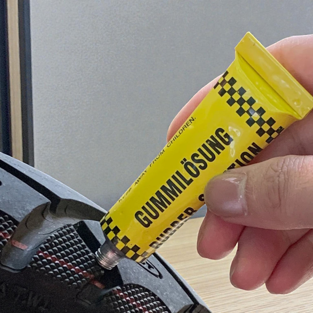 Colle Réparation Pneus et Chambres à Air - Adhésif Crevaison Vélo, Moto, Auto (12g)